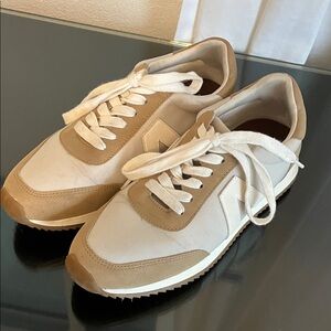 MIA Tan and White Athletic Shoes